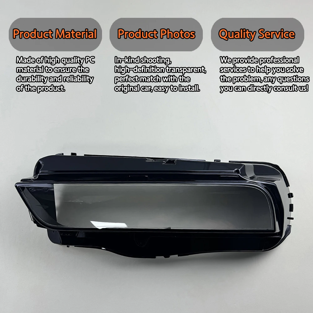 For BMW 7 Series G70 2023 2024 Headlight Cover Transparent Lampshade Lamp Case Headlamp Shell Plexiglass Replace Original Lens