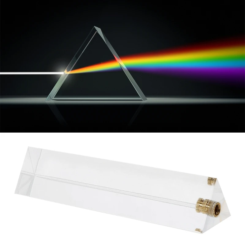 130mm Photography Triangular Prism Photos Rainbow Crystal Glass Effects Filters