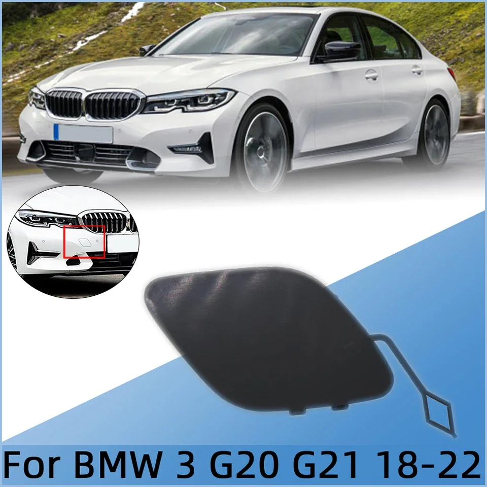 

For BMW 3 G20 G21 2018 2019 2020 2021 2022 #51118496520 Auto Parts Front Bumper Tow Hook Cover Cap Towing Hauling Shell Lid Trim