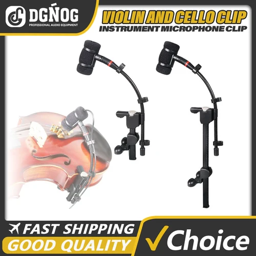 Clip de micrófono para instrumento Musical, micrófono condensador, Clip de soporte Universal para violín, mandolina, violonchelo y guitarra acústica