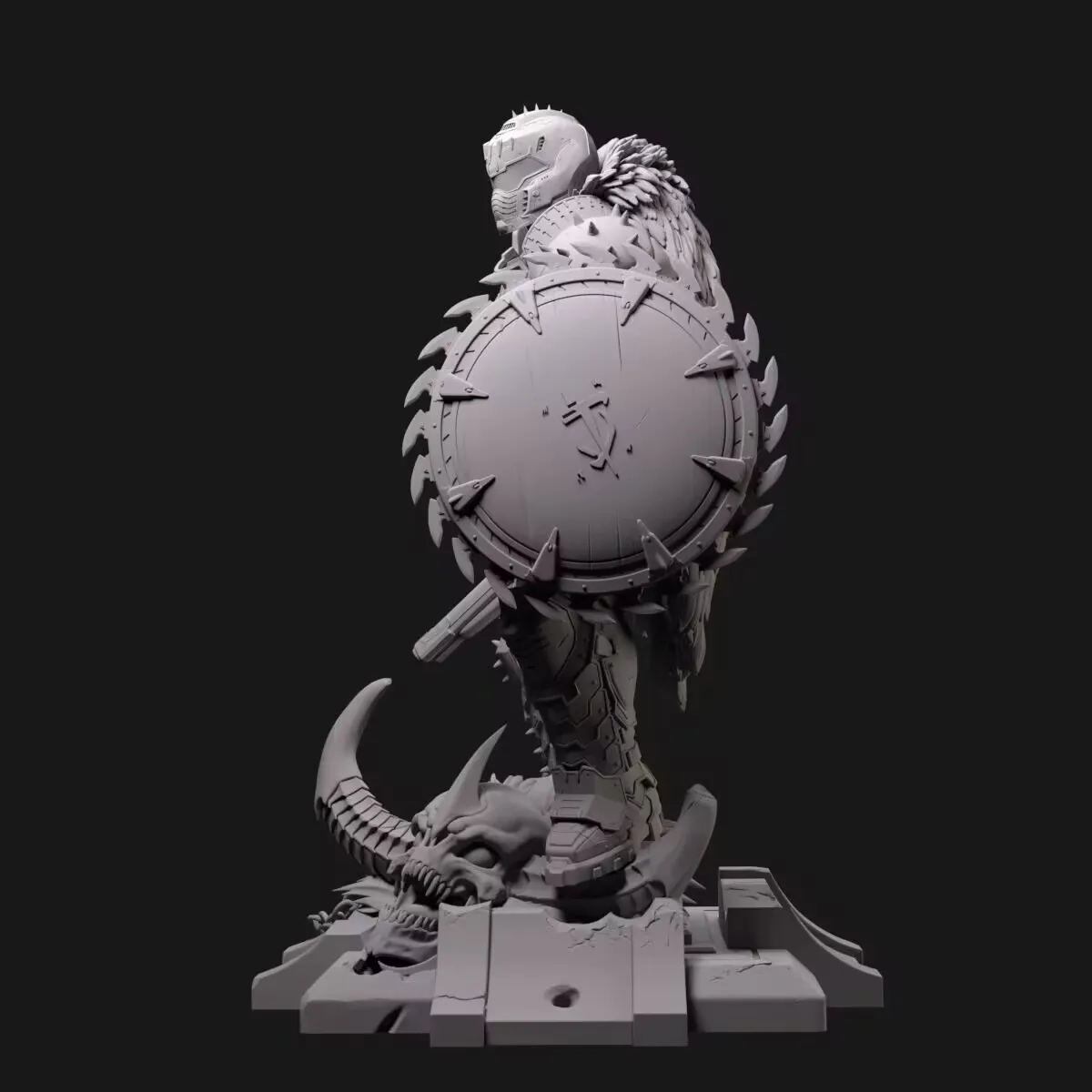 

Destroy Warrior Dumgay 1/24 Scale Resin Figure Model Kit Assemble Miniatures Unassembled Unpainted Collecting Hobby Toys Gifts