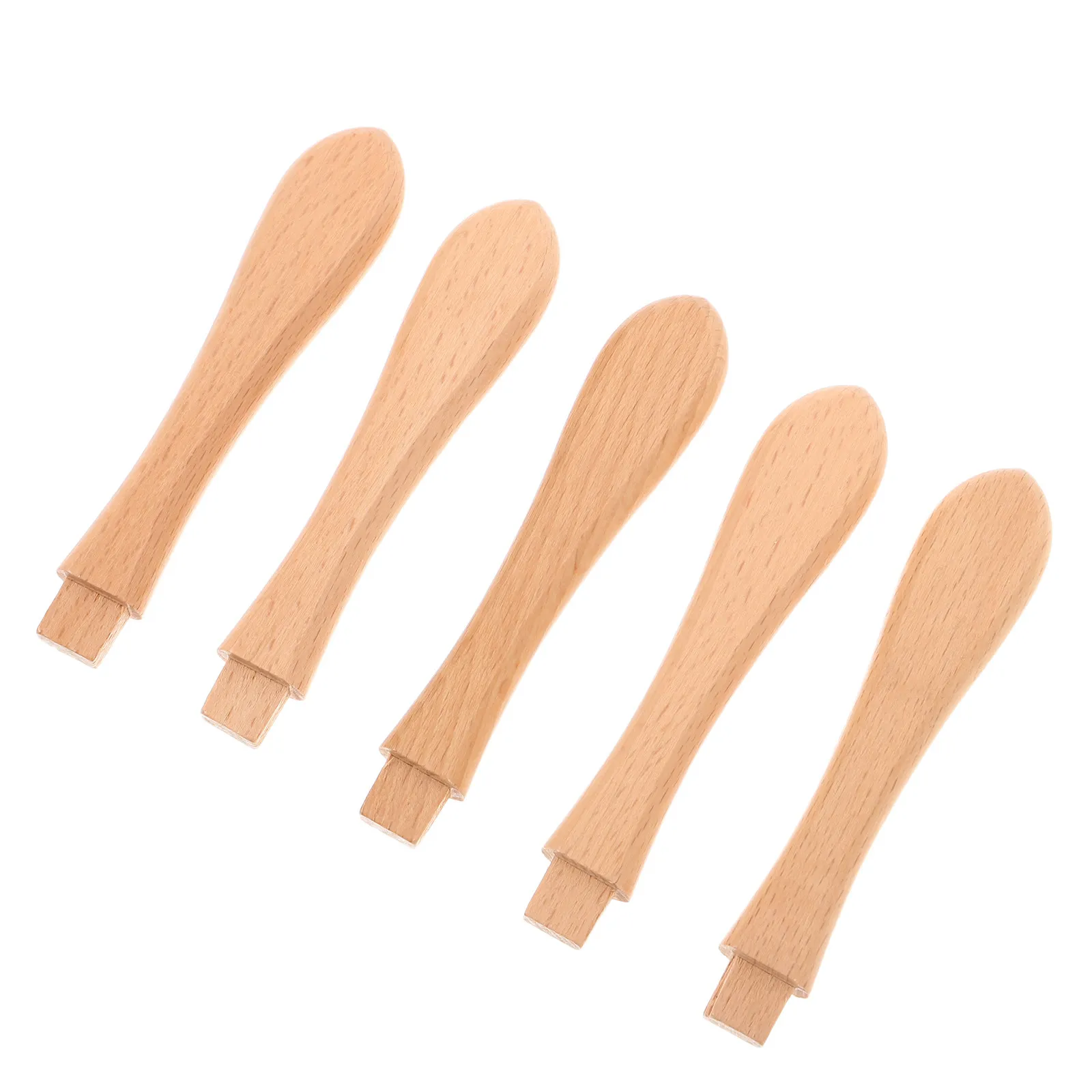 15 piezas de utensilios de comedor infantiles con mangos de madera, repuestos de mangos para tenedores y cucharas de bebé, mangos de agarre artesanal para que los niños pequeños adquieren habilidades de autoalimentación