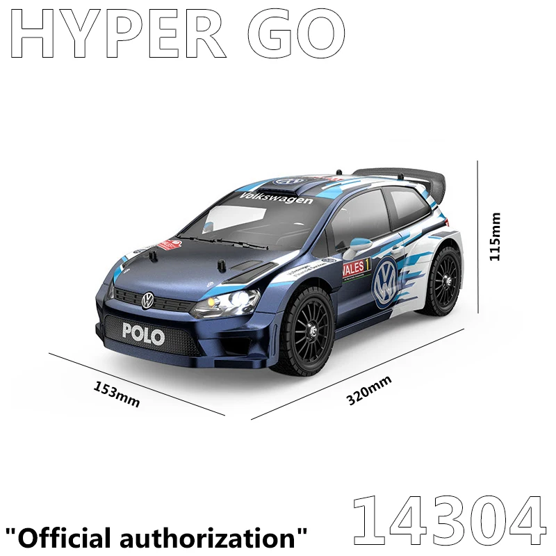 

MJX HYPER 1/14, бесщеточный 14304, автомобиль с дистанционным управлением POLO R WRC, гидравлическое металлическое шасси, высокоскоростной раллийный автомобиль, внедорожник RTR