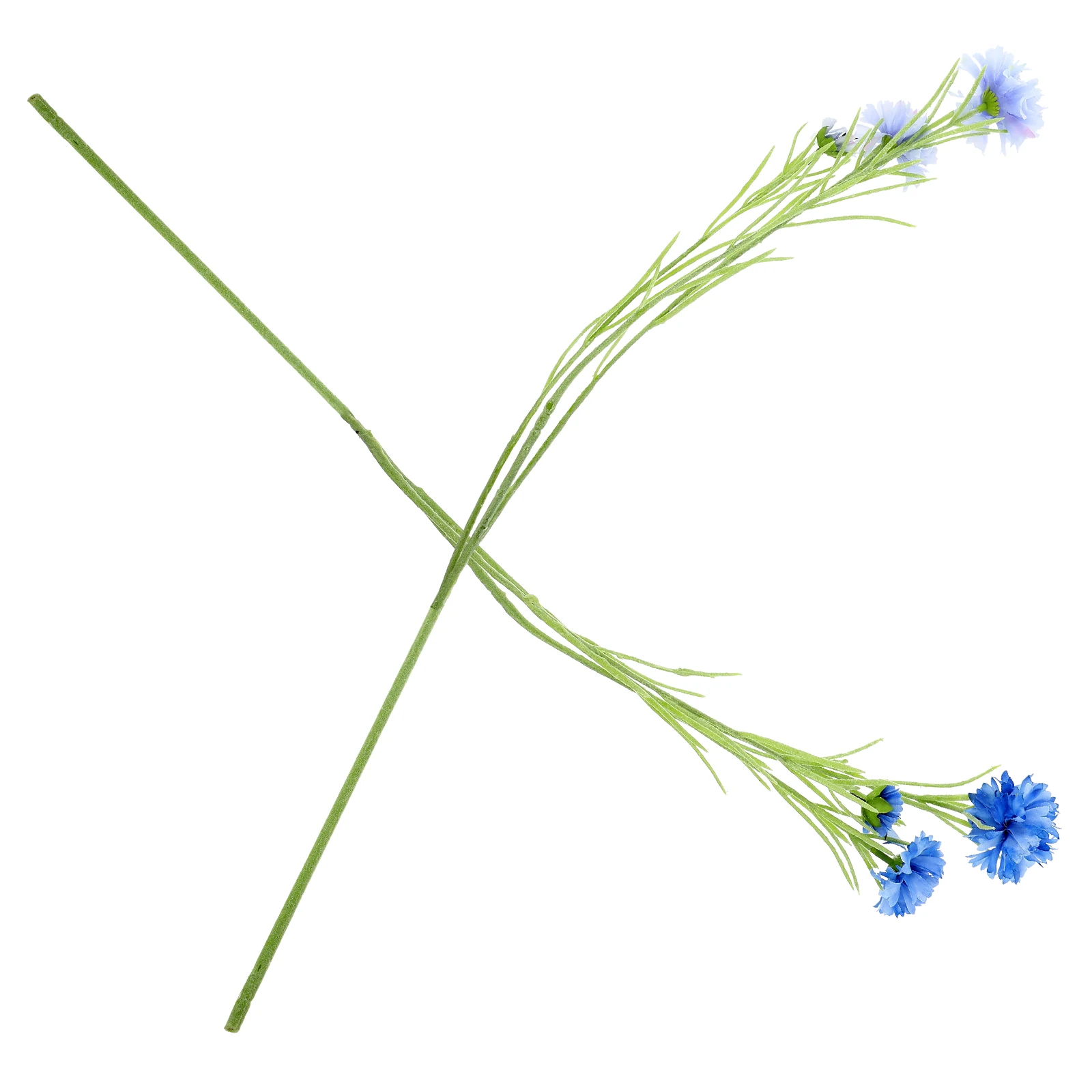 

2pcs Artificial Cornflower Bunches Fake 3-Head Bright Lifelike Flower Decor For Home Party Diy Cemetery Wedding Decoration