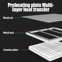 YIHUA 853A 600W Digital Preheat Soldering Station High Power 50Hz 220V ESD BGA Rework Station PCB Desoldering IR Preheating