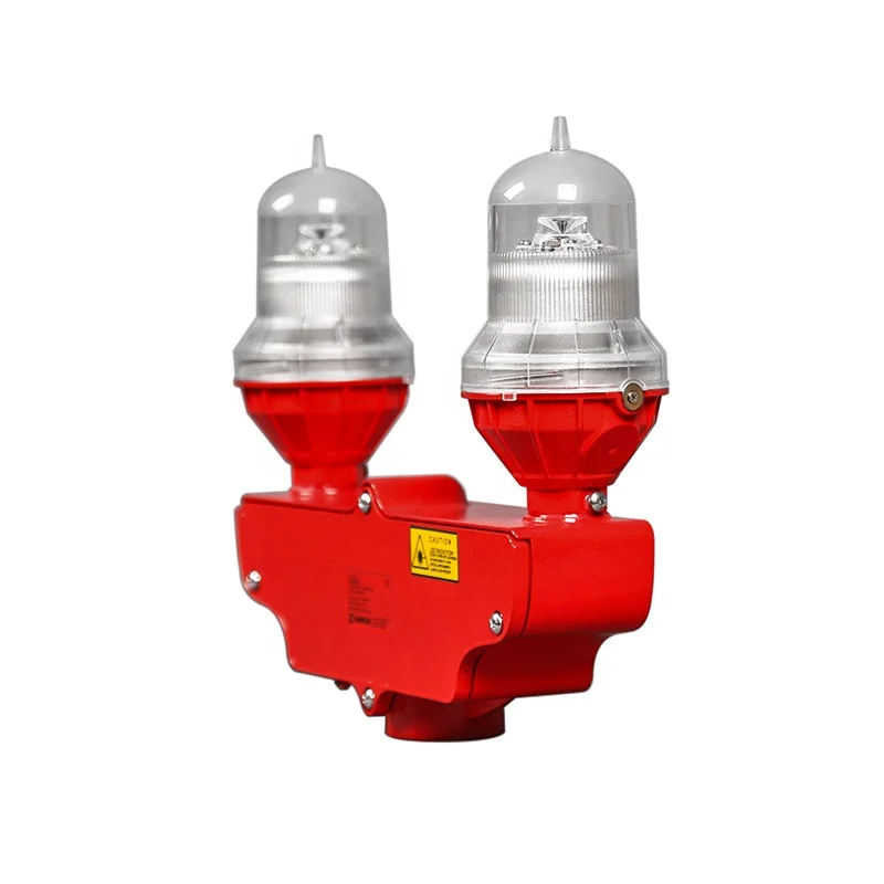 LS810D airfield beacon light twin aviation obstruction light for telecom tower ,building,cranes,airport