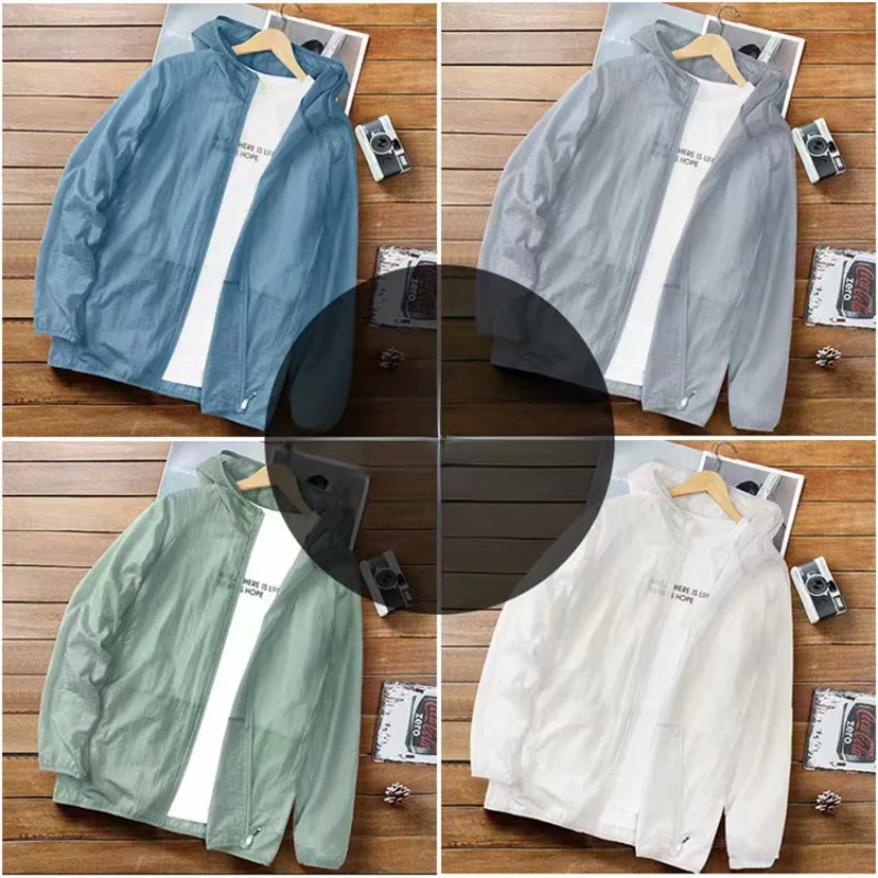 Women's Summer Thin Sun Protection Clothing Sporty Long Sleeve Casual Loose Fit Zipper Hooded Tops for Working out Trendy