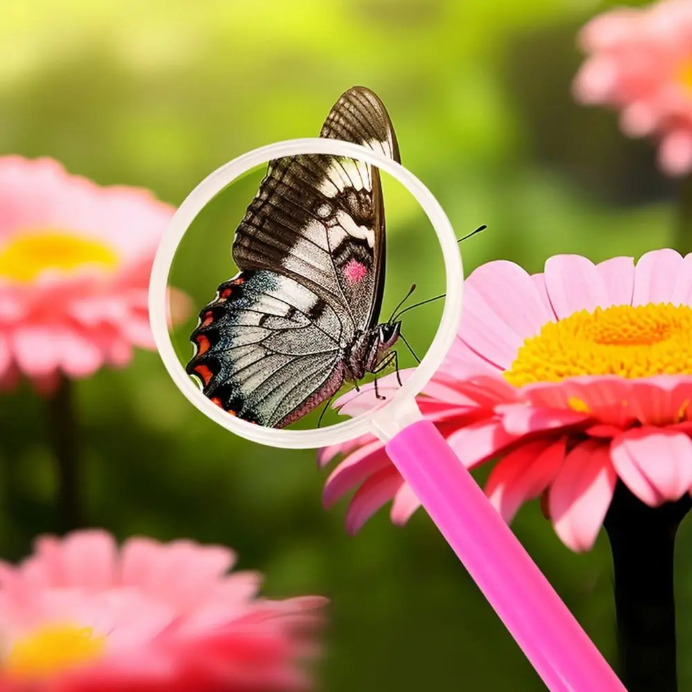 แว่นขยายแบบใช้มือถือที่สร้างสรรค์ แว่นขยายอ่านหนังสือหลากสีน้ำหนักเบา ให้เลนส์ขยายมุมมองใกล้ เครื่องมือเครื่องเขียน