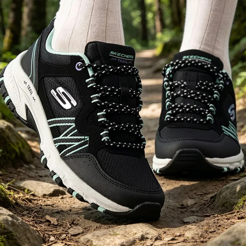 Skechers Women Outdoor Hiking Shoes 180017-OFWT/180017-ROS/180017-GYMT/180017-BKMN Lightweight Non-Slip Walking Shoes