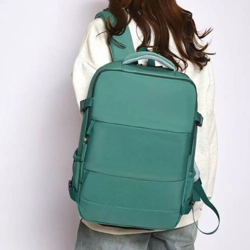 

Fashion Lightweight Women's Backpack Large Capacity Casual Student Schoolbag Waterproof Solid color Travel Laptop Rucksack Men