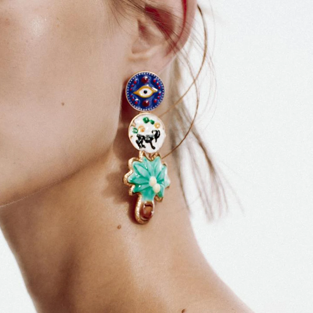 

Fashion Elegant Flower Vintage Women Earrings Delicate Jewelry Simple Unique Personality Party Gifts Tree Earrings