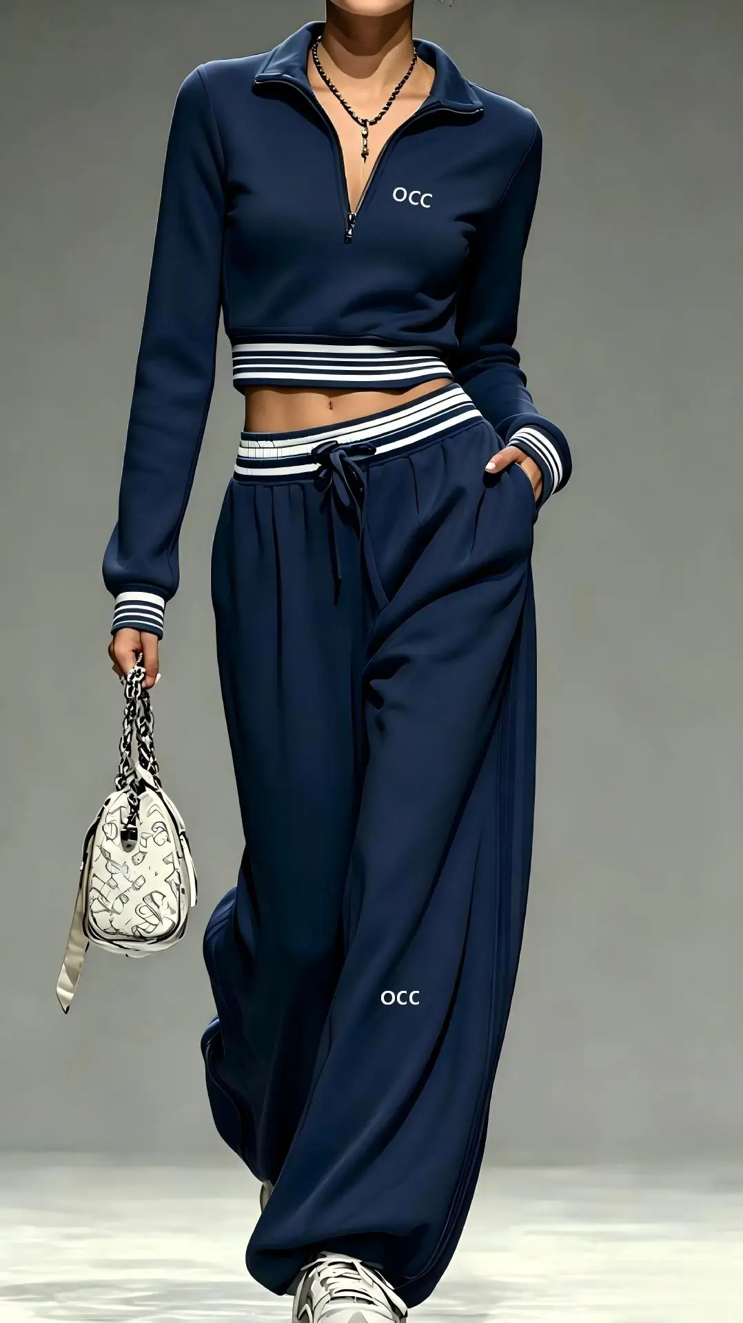 2026 Trendy Women's Set Autumn/Winter New Style Temperament Commuting Fashion Leisure Sports 2-piece Set