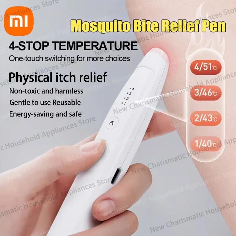 

Портативная ручка Xiaomi для облегчения укусов комаров, мгновенная пробка для зуда для взрослых и детей, перезаряжаемая натуральная защита от укусов насекомых, успокаивающая