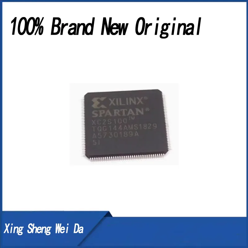 

100% new 2 piece XC2S100, XC2S100-5TQG144, chip IC QFP