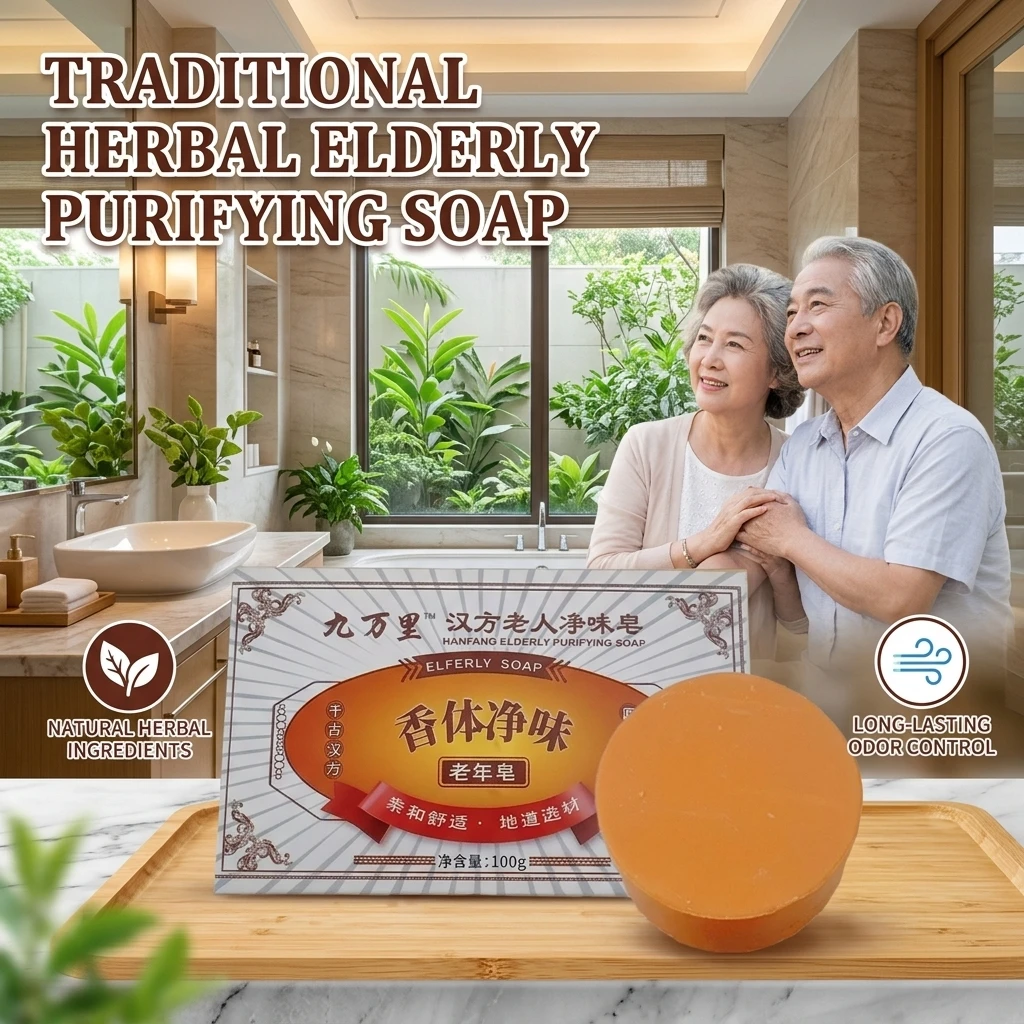 100g Elderly Purifying Soap Large round Household Softening Keratin Removal Handmade Clear Odor Long-lasting Fragrance