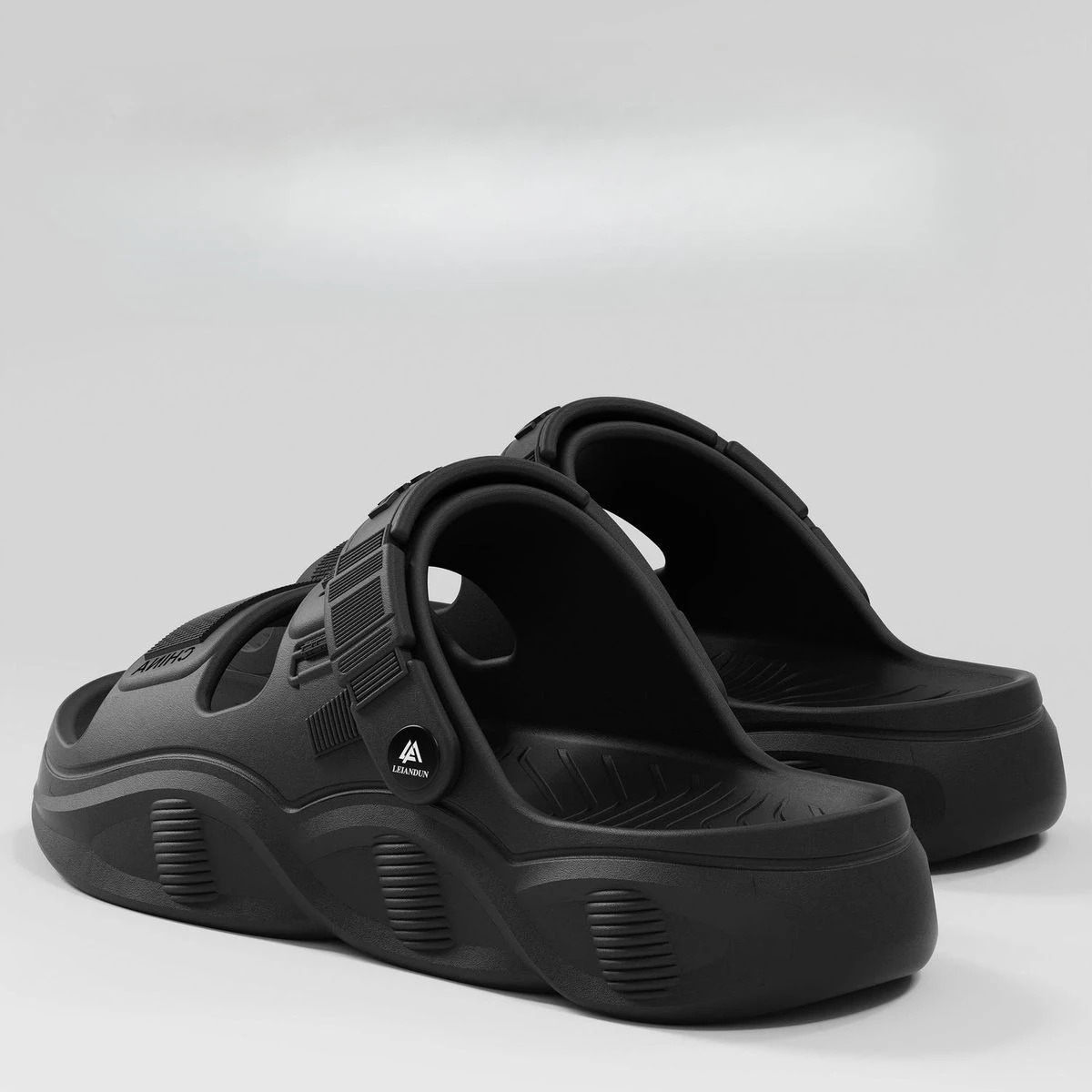 2026 New Men Cloud Cushion Slippers Anti Slip Soft Sole Open Toe Sandals Summer Outdoor Walking Beach Shoes