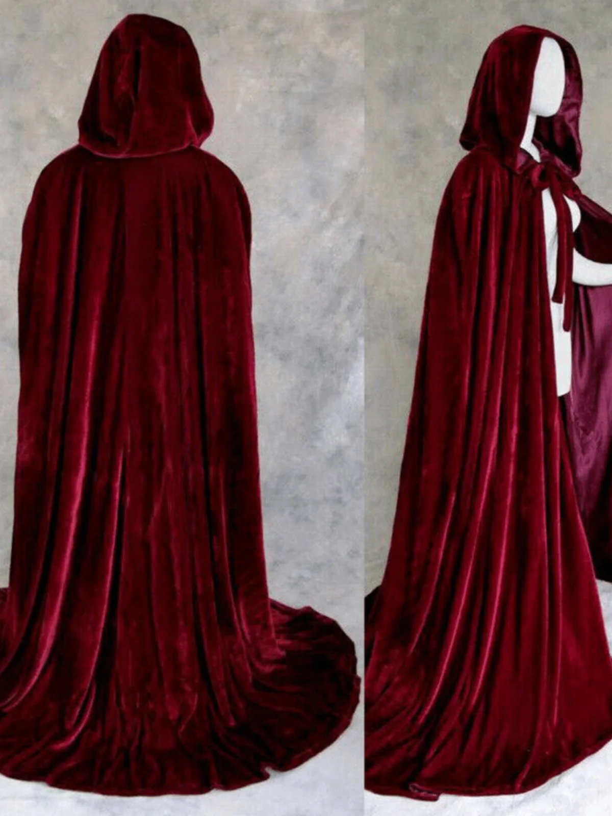 Loween velours longue à capuche Cosplay Robe mort assistant Script tuer salle évasion vêtements ex Polyester ethnique scène Costume
