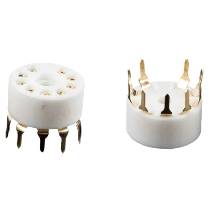 5pcs Quality B9A Ceramic 9Pin Tube Socket for Improved Sound Vacuum Tube Socket