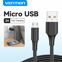 Vention USB 2.0 male to Micro-B male 2A Fast Charging Data Cable for Huawei Samsung Xiaomi Redmi 2A Fast Charger USB Data Cable