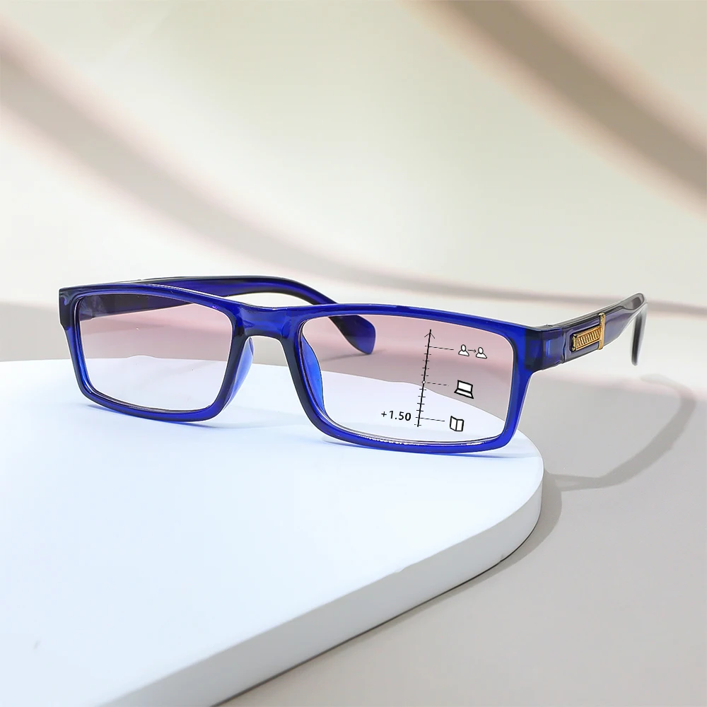 Multifokale Lesebrille Blaulicht blockiert klassische Presbyopie-Brille für Männer Frauen Blends chutz