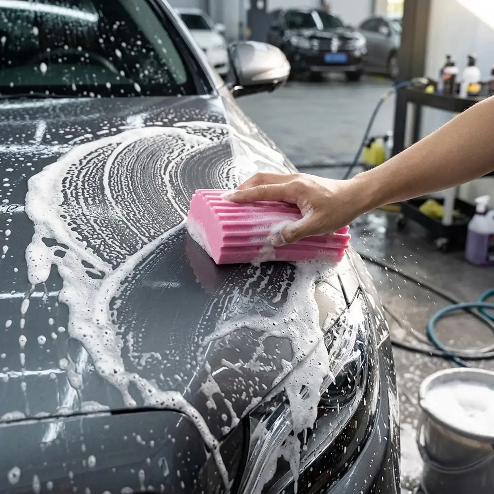 1/4pcs Dust Cleaning Sponges Pva Sponge Water Absorption Cleaning Sponge Household and Car Cleaning Sponges Friction Cotton