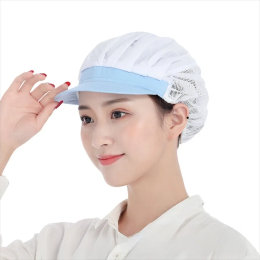 Hygienic Design Chef Hat Smoke-Proof Oil-Resistant Kitchen Work Hat Hairfall Prevention Dustproof Feature Dust-Proof Net Cap
