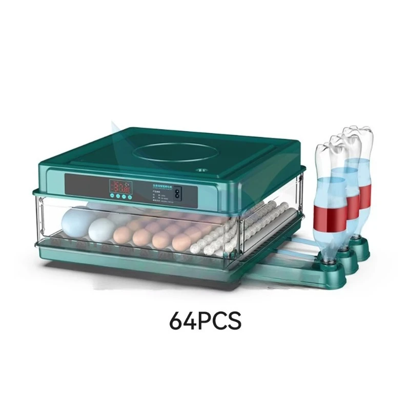 10 to 128 Pcs Capacity Egg Incubator Roller Type Small Automatic Egg Incubator