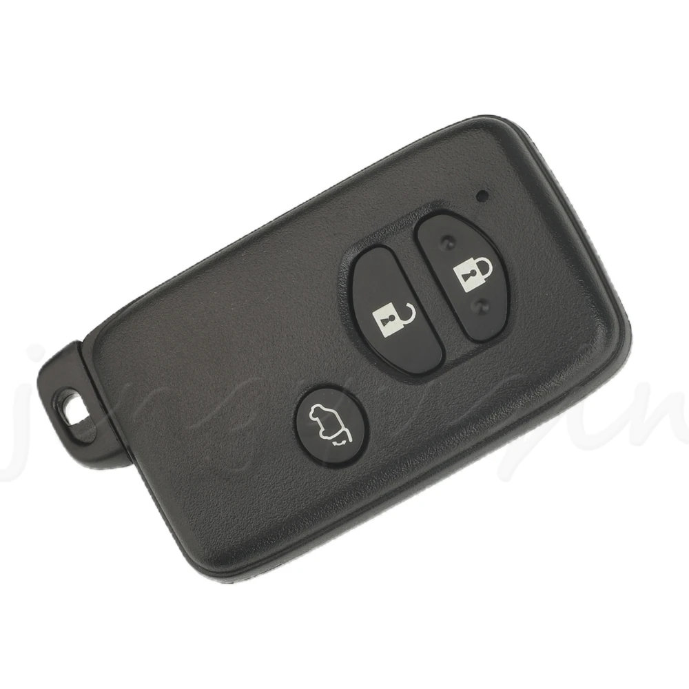 Jingyuqin Nuovo prodotto portachiavi modificato per Toyota 3/4 pulsanti (SUV) guscio chiave smart card nero