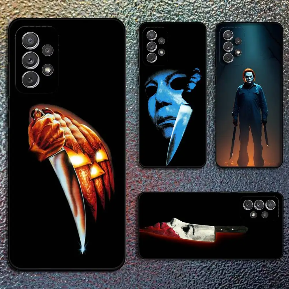 

H-Halloween Michael Myers Phone Case For Samsung S25,S24,S21,S22,S23,S30,Ultra,S20,Plus,Fe,Lite,Note,10,9,5G Black Cover