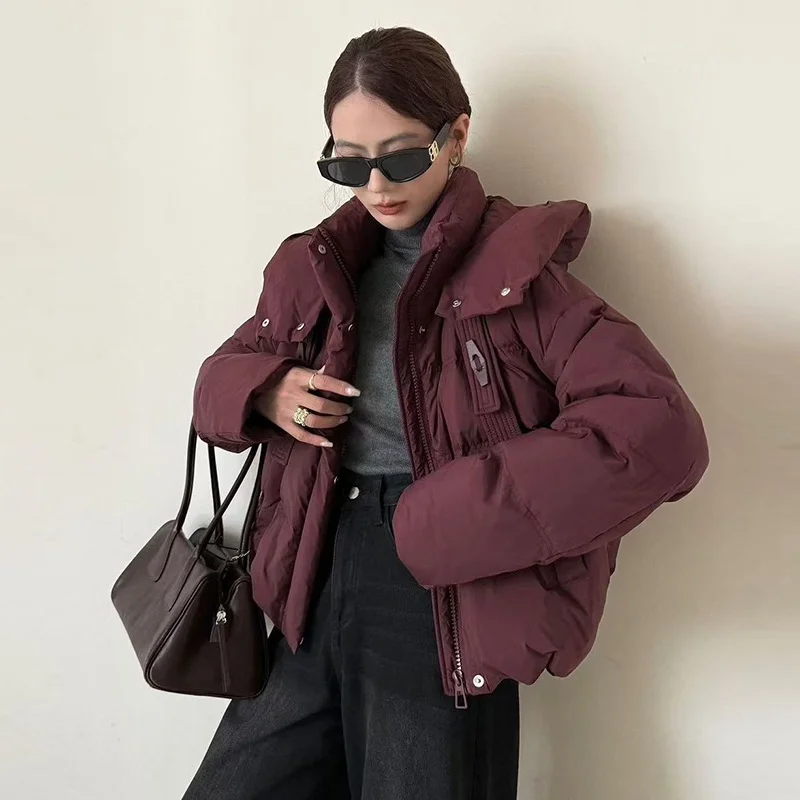 

Women's Short Down Jacket Winter 2025 New Style Loose-Fit Fashionable Commuter Look Stylish Warm Coat