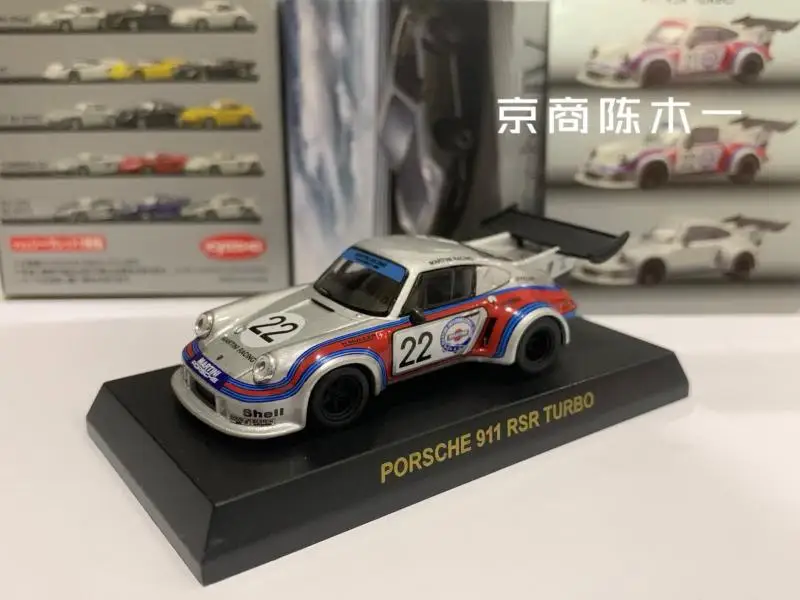 

1:64 KYOSHO porsche 911 RSR Turbo martini # 22 # 21, литая под давлением модель автомобиля, детские игрушки, подарок