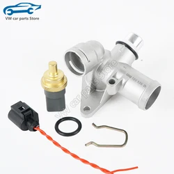 06B121132E NEW Aluminium Engine Water Hose Coolant Flange For AUDI A4 B6 B7 1.8T Avant Cabrio Seat Exeo 2002-2008 06B 121 132 E