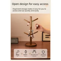 Desktop Cup Holder Multifunctional Storage Rack for Home Living Room Kitchen Countertop Drip Tray Jewelry Key Organizer Shelf 2