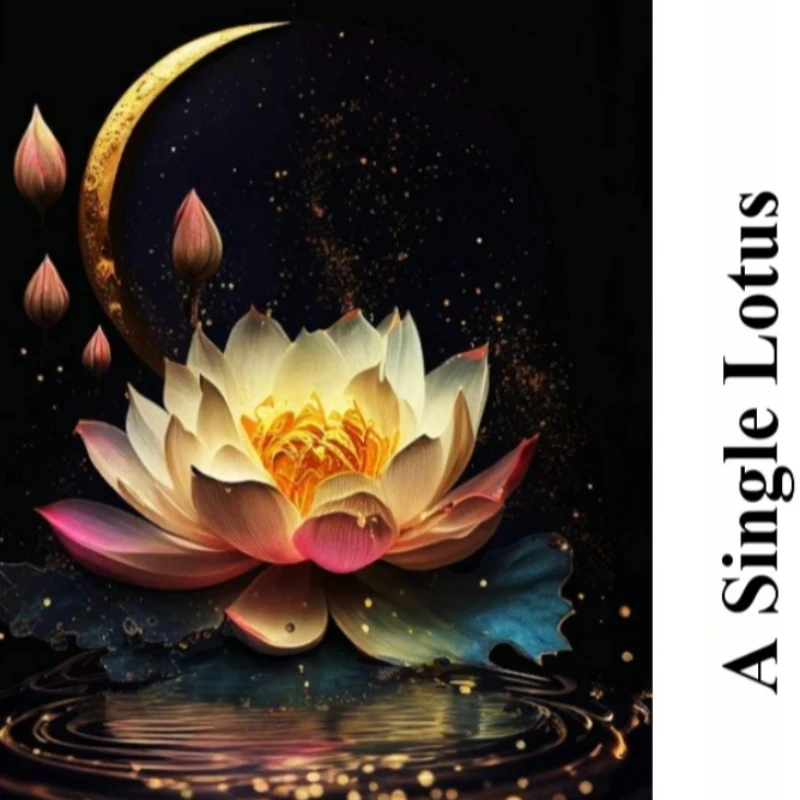 Mini Test Tube A Single Lotus Jigsaw Puzzle, Difficult Stress Relief Toy, Family Educational Game, Creative Desktop Decor Gift