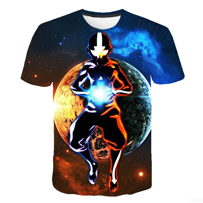 

Anime Avatar The Last Airbender T Shirts 3D Print Summer T Shirt Fashion Kids Casual Boys Girls Unisex Crew Neck Tshirt Tops