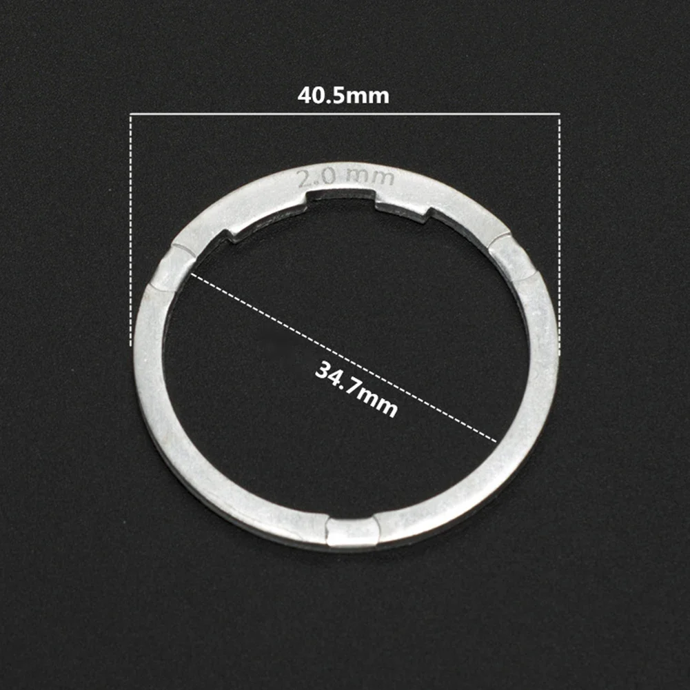 1Pc Bicycle Hub Washer For  8 9 10 11 Speed Bike Bottom Bracket Spacers Flywheel Cassette Gasket 1.8/2mm Aluminum Alloy Parts