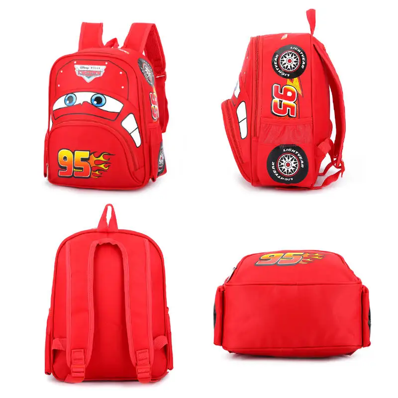 New Cars Action Figure Kindergarten Schoolbag Lightning McQueen Anime Figures Children\'s Shoulder Bag Kids Toys Holiday Gifts