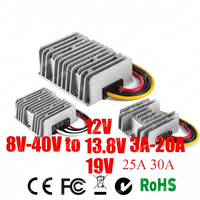 8V-40V to 12V 13.8V 19V 3A 6A 10A 15A 20A 25A 30A DC DC Voltage Stabilizer Power Converter Regulator Boost Buck LED Solar Car