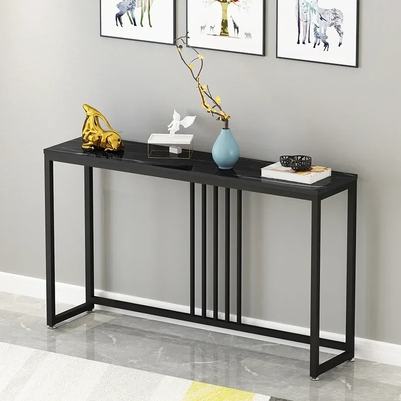 Simple Living Room Console Table Luxury Wrought Iron Hallway Console Nordic Style Console Entrance Furniture Bedroom Decoration