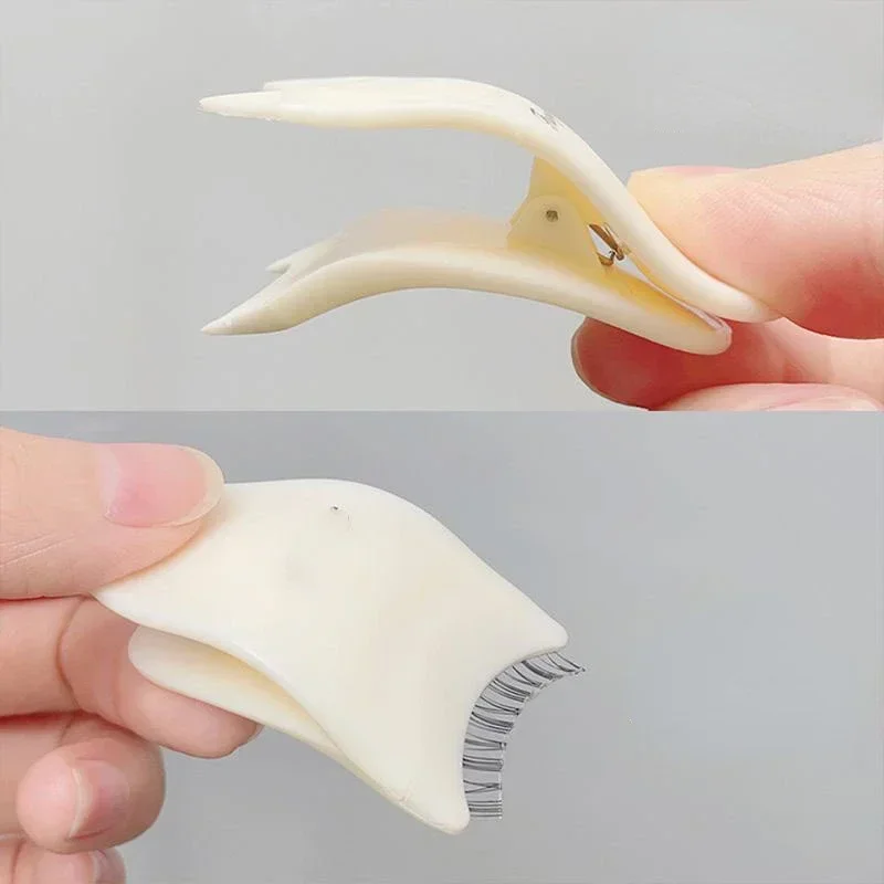 Plástico Falso Cílios Curler, Pinças, Pinças, Subclip, Adequado para Novato, Aid Beauty e Ferramentas de Maquiagem
