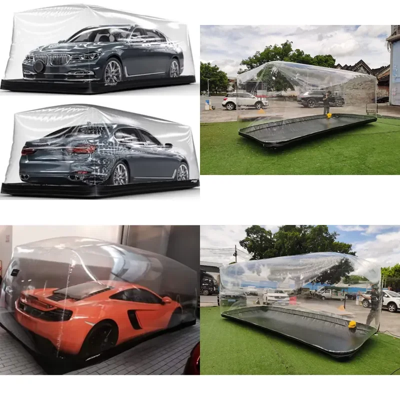 2026 Factory Customized Inflatable Bubble Car Tent Portable Foldable Car Garage Shelter for Outdoor Vehicle Protection