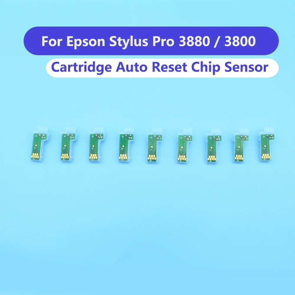 

9 Colors T5801-T5809 T5811-T5819 T5891-T5899 Ink Cartridge Chips For Epson Stylus Pro 3800 3880 3890 3850 Permanent Chip ARC