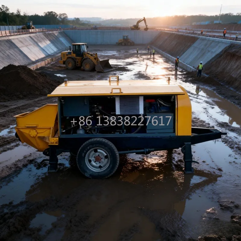 Concrete Pump Construction Shotcrete Equipment Smooth Continuous Operation Easy Maintenance Long Service Life