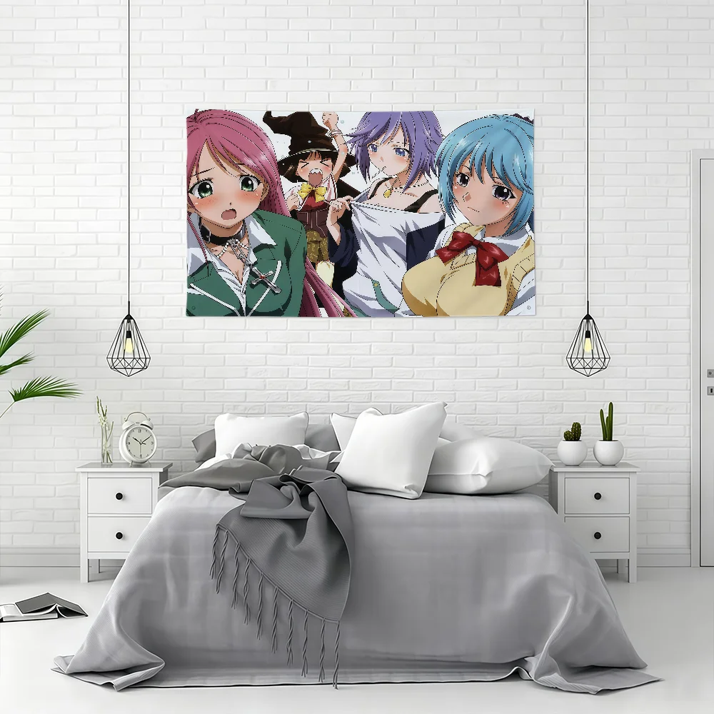 R-Rosario + V-Vampire Anime flag Party Club Outdoor Interior Wall Decoration Banner Fans Gift Print Decor flag