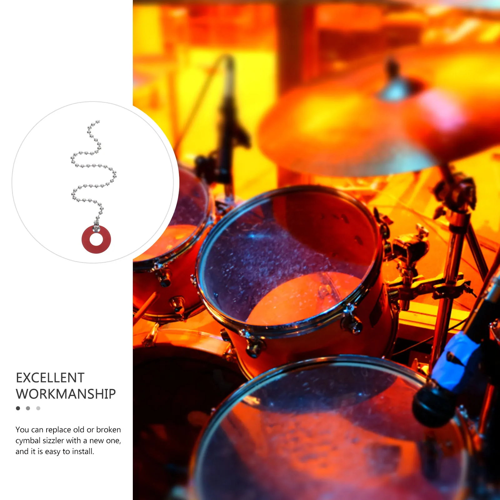 

Drum Cymbal Chain Cymbal for Effect Cymbal Cymbal for Drum Kit Cymbal Jazz Drum