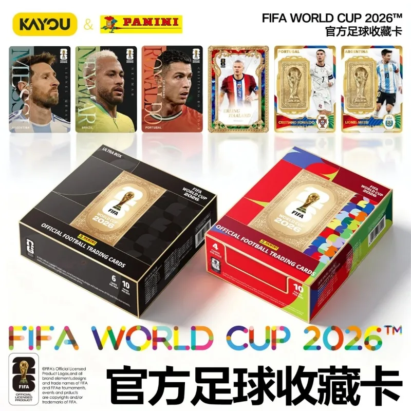 KAYOU Panini 2026 World Cup Football Collectible Card Messi Cristiano Ronaldo Mercural Merchandise CollectorEdition Card Gift view 2