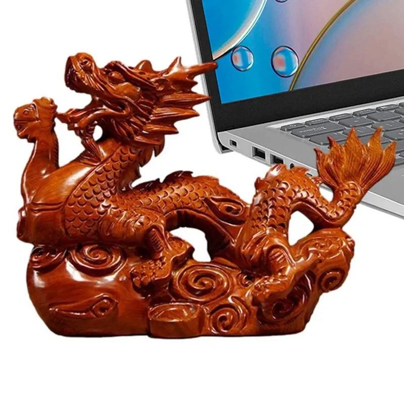 Zodíaco chinês Wood Dragon Statue, Mini estatueta, Zodíaco chinês, 2022