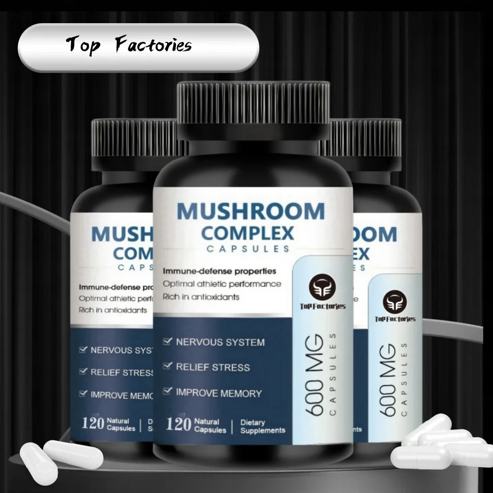 

Mushroom Compound Supplement - Lion Mane, Ganoderma Lucidum, Cordyceps Sinensis, Etc. - Puzzles Promote Brain Health And Memory