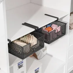 Hanging Pullout Drawer Sliding Under Shelf Accessories Storage Bin Under Desk Organizer Holder Drawer for Kitchen Home Pantry