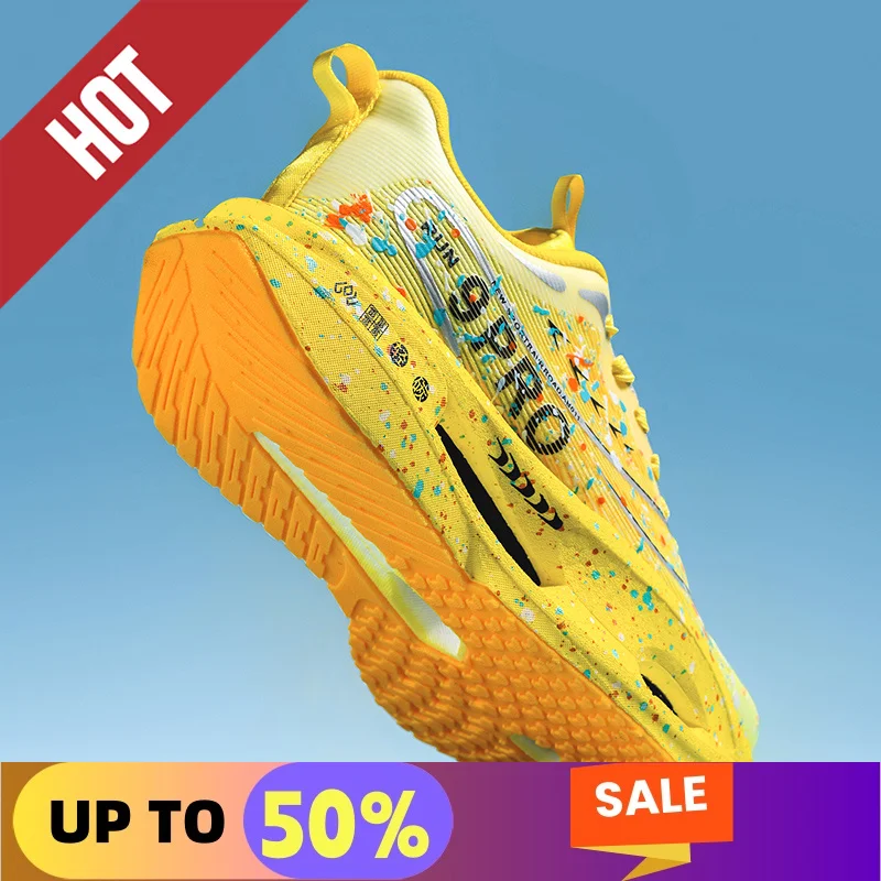 

Fluorescence Running Shoes CarbonBoard Marathon Men Sports Breathable Women's Comfortable Athletic Sneakers Race Wear Resistant